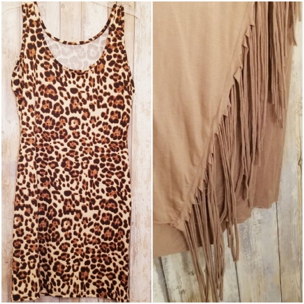 Bundle Leopard& Fringe Small Dress